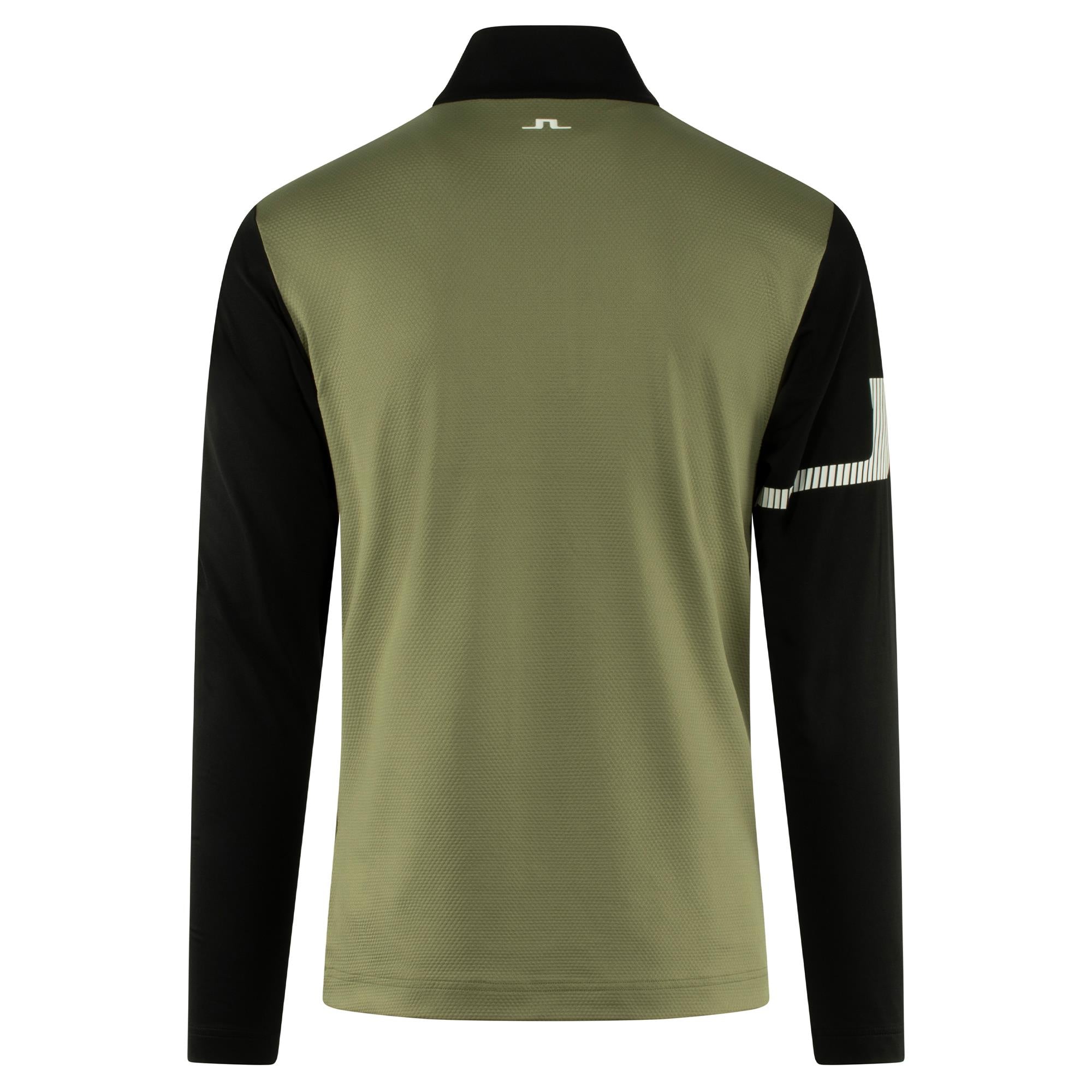 J Lindeberg Heath Strike Mens Golf Mid Layer Oil Green